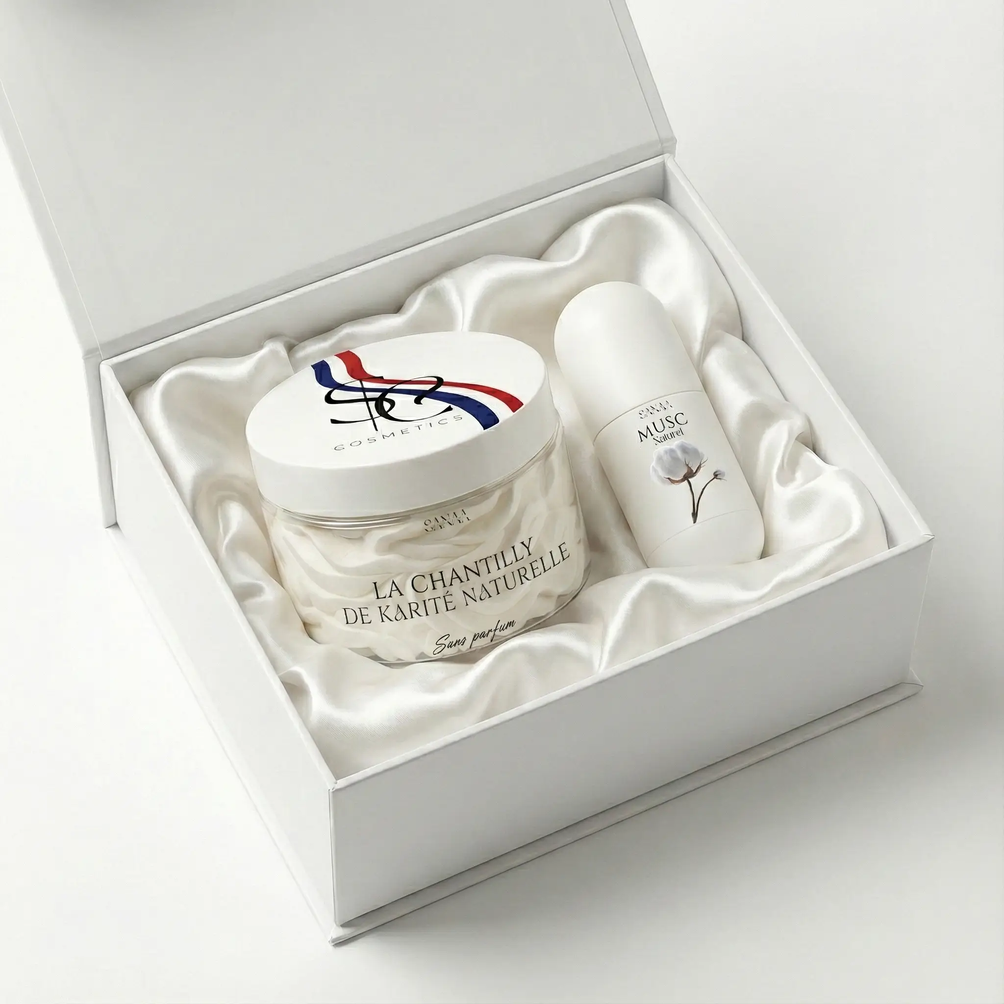 Coffret Karité sans parfum & Musc Fleur de coton